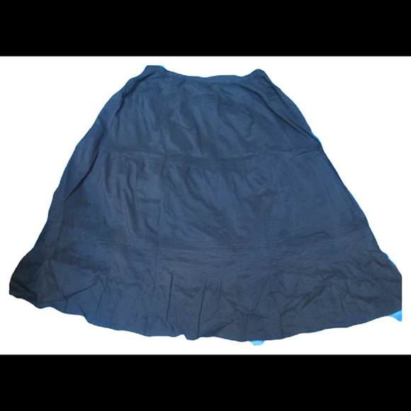 Vermont Country Store A Line Black Skirt Size XL - Picture 1 of 1